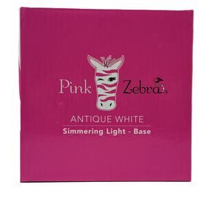 Pink Zebra Antique White Simmering Light Base